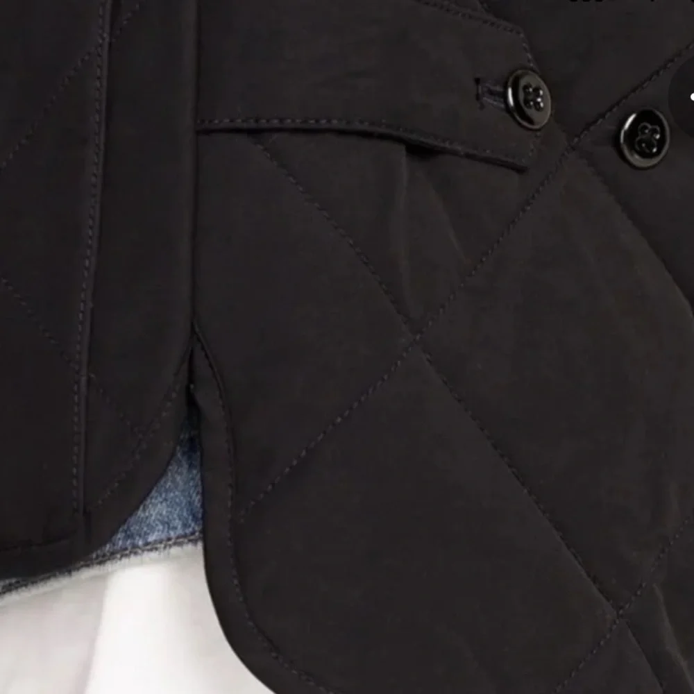J. Crew Navy Blue Outdoors Sussex Quilted Black Primaloft Zip Up Vest Size XS